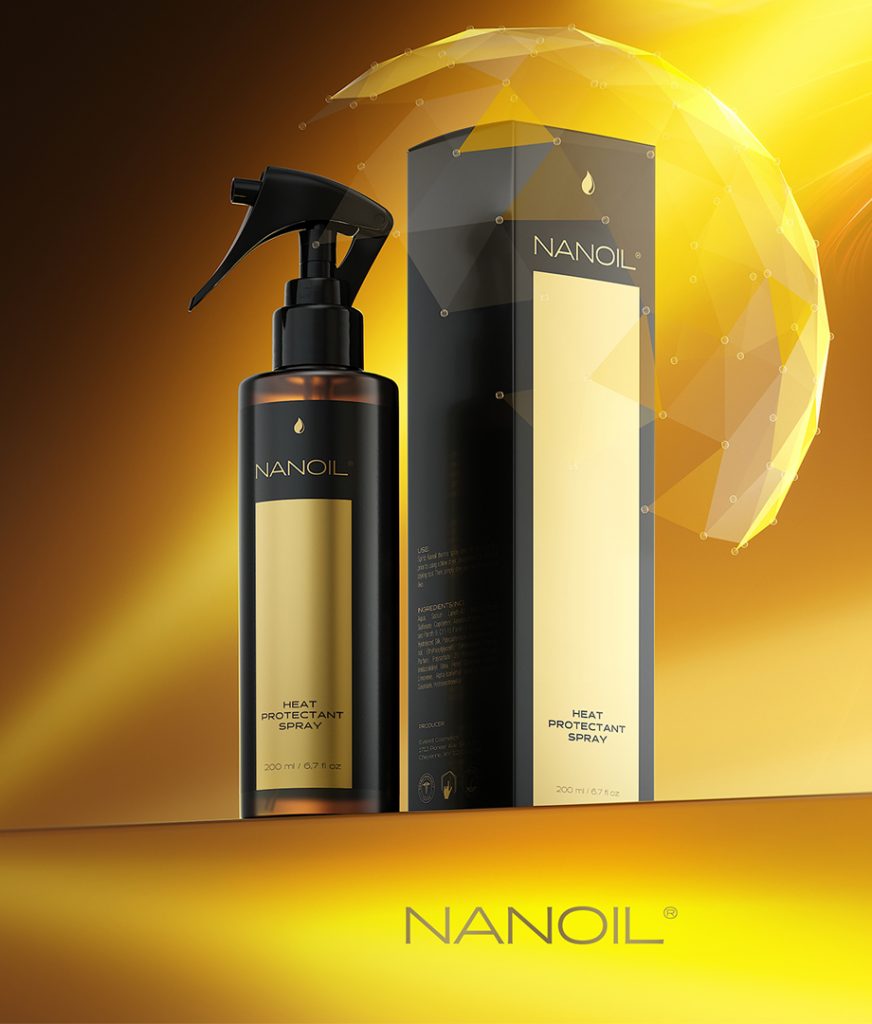 nanoil heat protectant spray